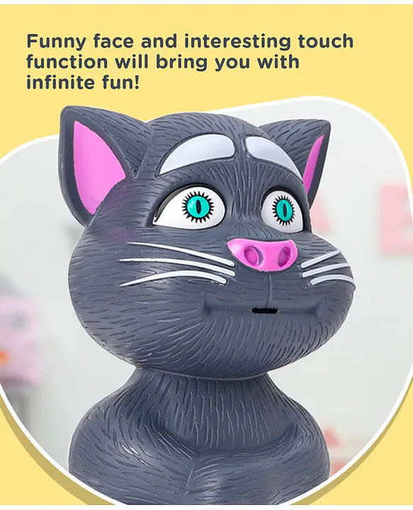 Interactive Talking Tom Cat Toy – Repeats Words, Tells Stories & Sings Songs | Fun & Educational for Toddlers | Safe, Durable & BIS Certified