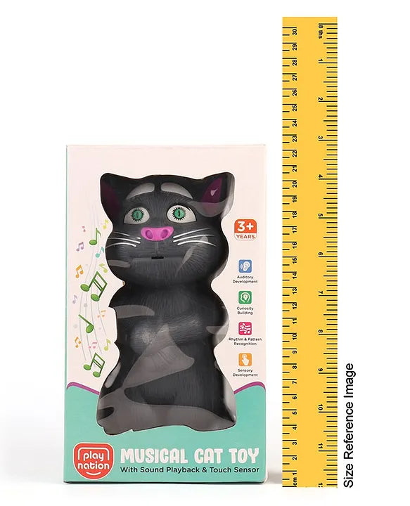 Interactive Talking Tom Cat Toy – Repeats Words, Tells Stories & Sings Songs | Fun & Educational for Toddlers | Safe, Durable & BIS Certified